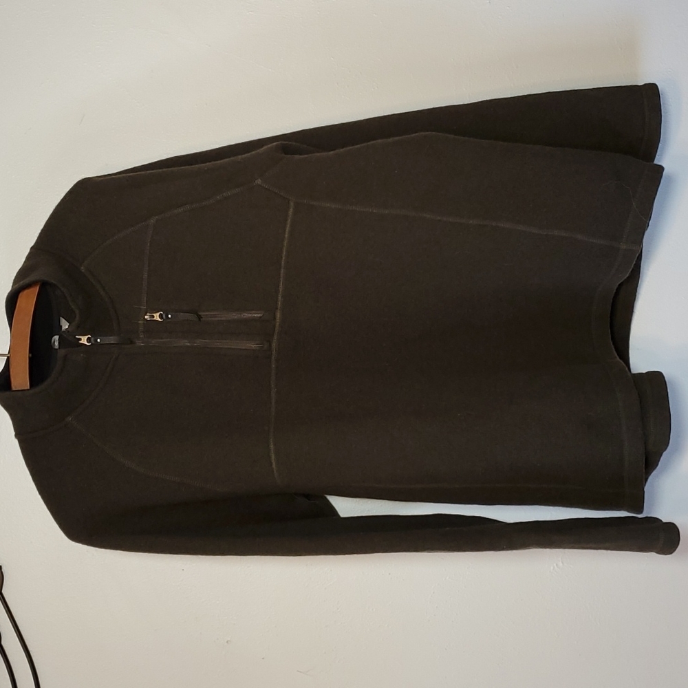SMARTWOOL Dark Green Pull Over Fleece Jacket